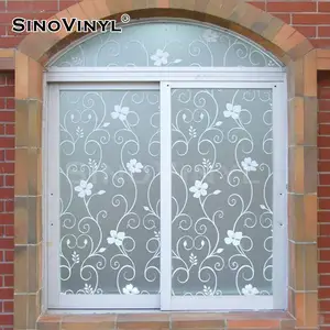 3D Frosted extraíble transparente Oficina vidrio película decoración vidrio puerta pegatina