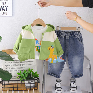 Chaqueta de Dibujos Animados de Moda con Cremallera para Niños, Nueva Colección Primavera-Otoño 2026, Diseño de <span class=keywords><strong>Dinosaurios</strong></span> - Product Image 3