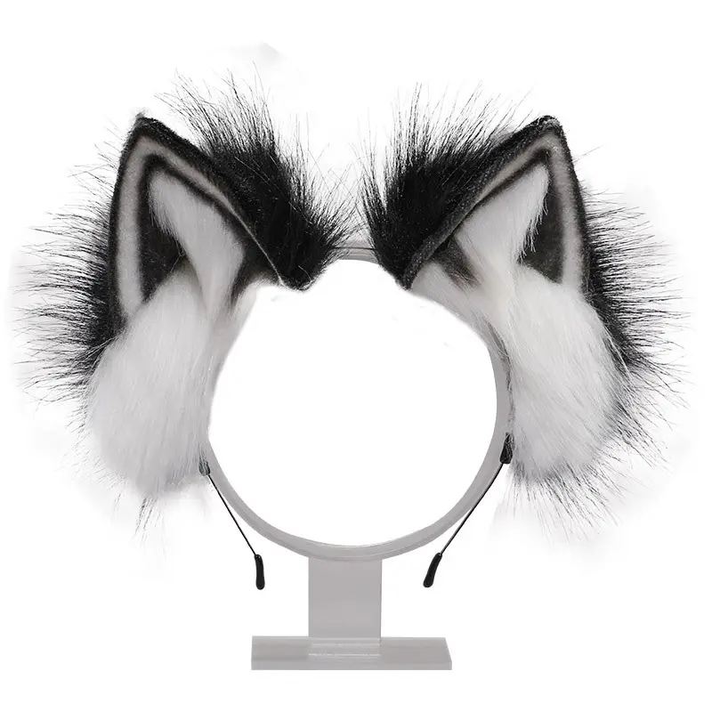 Cute Girl Japanese Lolita Headwear Cat Ears Fox Furry Hair Clip Hair Accessories Hand For Animal Ears Hair Band