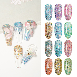 ดรีม เนล เจล 12 สี ควีน ไอชา เจล |   โปร่งใสเย็นชาและชวนฝัน ประกายมุกละเอียดแบบไล่เฉดสี เหมาะสำหรับมือใหม่และร้านเสริมสวย - Product Image 1