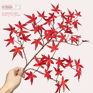 Decoración de Ramas de Plástico, Moderna y Ecológica, para Bodas, Paisajismo, Árbol Artificial, Flores Artificiales, Hoja de Arce Artificial - Product Image 1