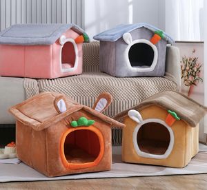 Großhandel Arctic Fleece Pet <span class=keywords><strong>Bed</strong></span> Kleines Rechteck Hund oder Katze Höhle Tier muster aus Plüschs chwamm und PP für den Winter gebrauch - Product Image 5