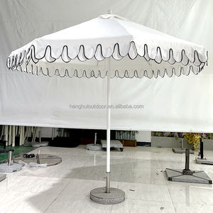 Sombrillas de Jardín de <span class=keywords><strong>9</strong></span> Pies para Exteriores, con Logotipo Personalizado, Parasoles de Poliéster 100%, con Borde Festoneado, para <span class=keywords><strong>Patio</strong></span>, Playa o Piscina - Product Image 3