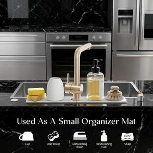 MD Diatomite Stone Faucet <b>Mat</b> Quick Dry Bathroom <b>Sink</b> <b>Protectors</b> Modern Design 5 Year Kitchen Accessories - Product Image 6