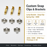 Support de fixation à clipser par emboutissage de précision, tolérance de haute précision 0,01-0,05 mm, certifié ISO 9001 pour assemblage et fixation, personnalisable OEM