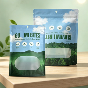 Bolsa de Mylar con Cierre y Ventana Transparente para Alimentos de Mascotas, con Impresión de Logotipo Personalizado, para Carne Seca, Golosinas Liofilizadas, con Orificio para Colgar - Product Image 5