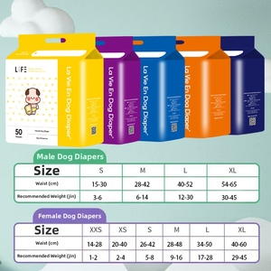 Dono Couches pour chiens mâles, 24 unités, avec indicateur d'humidité, super absorbantes, pour l'<span class=keywords><strong>incontinence</strong></span>, l'entraînement et les voyages, tailles XS S M L - Product Image 5