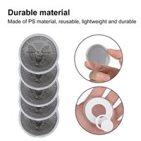 Capsules à pièces de monnaie de 20/25/30/35/40/46 mm avec joint en mousse de protection réglable, étui pour pièces de monnaie, fournitures pour la collection de pièces de monnaie