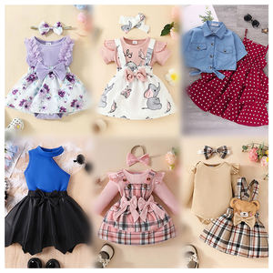 Vêtements d'été décontractés en coton pour enfants, qualité supérieure, couleurs mélangées, avec motifs de dessins animés, vente en gros - Product Image 4