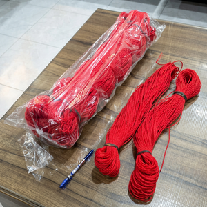 เชือก PP PE DHPE สีแดงในถุงพลาสติก ทนทานสำหรับใช้ในบ้าน - Product Image 1