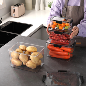 Gran oferta, organizadores <span class=keywords><strong>de</strong></span> cocina, contenedor <span class=keywords><strong>de</strong></span> plástico hermético para mascotas, caja <span class=keywords><strong>de</strong></span> contenedores <span class=keywords><strong>de</strong></span> almacenamiento <span class=keywords><strong>de</strong></span> alimentos con logotipo personalizado - Product Image 6