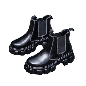 NUEVOS Zapatos de Plataforma Sintéticos Retro Estilo Urbano con Tacón Tipo Muffin, Estilo Punk Oscuro, con Detalles Metálicos en el Tobillo, para Mujer - Product Image 2