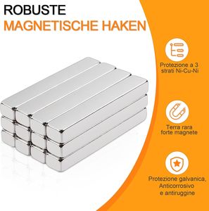 חזק neodymium n35 מגנטים מלבניים 25 x4 x3 מ "מ עבור לוח לבן & ארונות מטבח משרדי-מגנט נדיר גיליון תעשייתי - Product Image 3