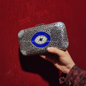 Bolso de mano de diseño de mosaico exclusivo, bolso de boda artesanal indio de Humran Export - Product Image 1