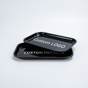 Set di Vassoi Rotanti in Metallo Ecologico con Logo Personalizzato e Coperchio Magnetico, Basso MOQ, <span class=keywords><strong>Piatto</strong></span> per Feste - Product Image 1