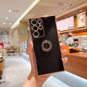 Fundas de teléfono suaves chapadas estilo ns para Samsung <span class=keywords><strong>Galaxy</strong></span> 21, fundas galvanizadas con borde de anillo para iPhone - Product Image 3