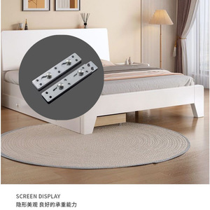 Bisagra para Muebles de 2 mm de Acero al Carbono, Conector Oculto para Camas, Diseño Minimalista, Compatible con Varias Camas - Product Image 2