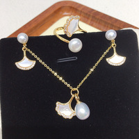 SHDIYAYUN vente en gros ensemble de bijoux en perles d'eau douce naturelles bijoux en perles à la mode pour les femmes