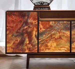 Brasile Jacaranda Phoenix Quarzite Lastra Rosso esotico granito lastre di marmo della parete di piastrelle - Product Image 6