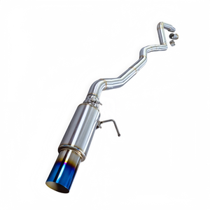 Escape Trasero de Salida Única Estilo JDM para <span class=keywords><strong>Toyota</strong></span> <span class=keywords><strong>Supra</strong></span> A90 3.0T 2019-2022, Silenciador de Alto Rendimiento Tipo Cañón Grande, Punta Azul Quemado SS304 - Product Image 2