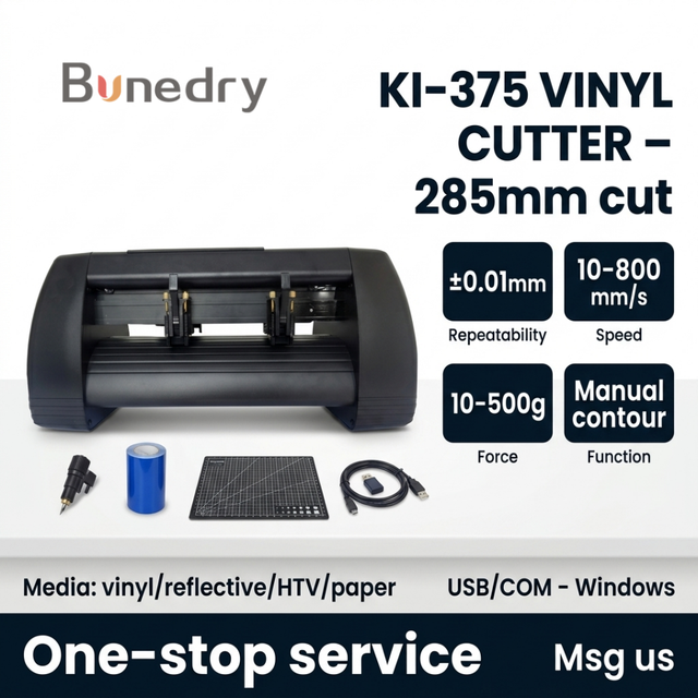 Vinyl Cutter Plotter Cutting Machine KI-375A with Signmaster Software for Sticker Decal Sign Making