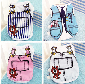 Cartoon Print Mesh Teddy Bichon Pomeranian Clothing Supplies Pet Kitten Vests Dog <strong>Cat</strong> <strong>Clothes</strong> <strong>for</strong> Spring Summer New Year's - Product Image 3