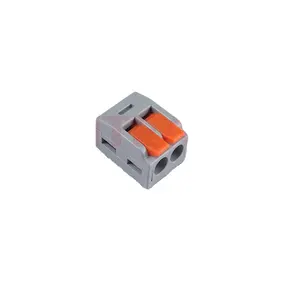 LT-412 wire connector quick connector 2 hole 1 in 1 out terminal push in wire