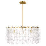 Caprice_Chandelier Luminaires modernes en laiton et verre transparent American ExpressApple PayDiners ClubDiscoverGoogle Pay Mastercard