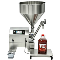 Machine de remplissage de sauces par pesage pour ketchup, beurre de cacahuète, miel, pâte de sésame, en acier inoxydable de qualité alimentaire