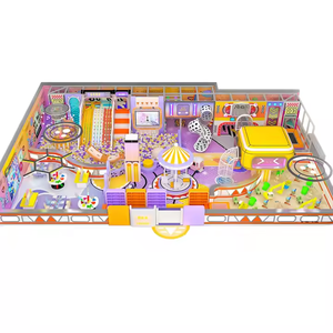 Parque de juegos interior colorido personalizado de alta calidad con toboganes de plástico coloridos, trampolines, Arcade Integrated <span class=keywords><strong>Play</strong></span> <span class=keywords><strong>Plaza</strong></span> para niños - Product Image 2