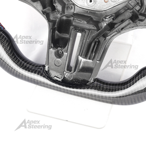 Volante in fibra di carbonio (disponibile negli USA) compatibile con <span class=keywords><strong>BMW</strong></span> <span class=keywords><strong>Serie</strong></span> <span class=keywords><strong>5</strong></span>-8, X1, X2, X3, X4, X5, X6, M5, M6, M8, XM (compatibile con i modelli G30, G38, G31, G11, G14, G70, G32, G05) - Product Image 4