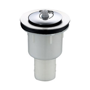 Desagüe para fregadero y lavadero de 4 pulgadas, abatible, de acero inoxidable, roscado, anticorrosión - Product Image 1