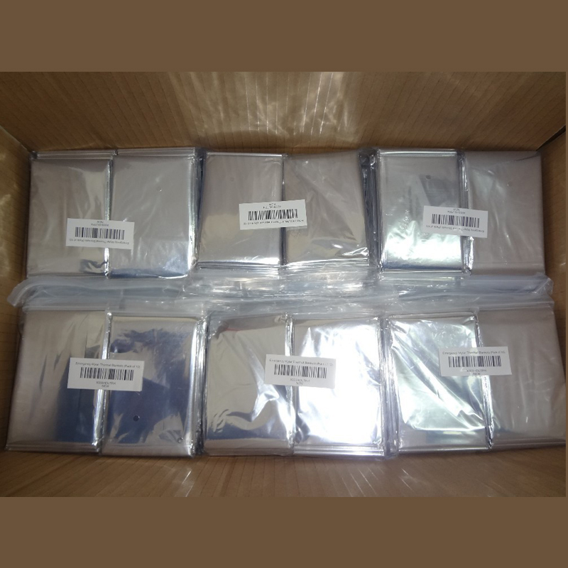 Спасательное пространство для выживания, алюминиевая майларовая фольга, тип iso, тепловое аварийное одеяло