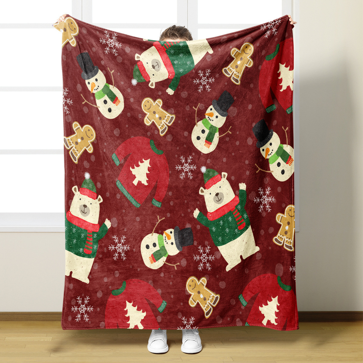 Custom Print Full Size Fleece Bed Blanket #S8077