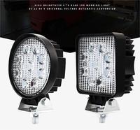Projecteur de travail LED 4,3 pouces 10-60V CC carré à puces, lampe de conduite pour excavatrice, chariot élévateur, engins de génie civil IP68
