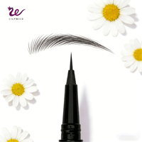 Stylo à sourcils liquide longue tenue imperméable Lilywild OEM, ultra fin, service de correspondance de couleur personnalisé, Pantone No. Couleur exclusive de la marque