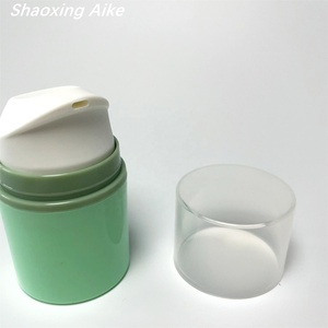 Hot Bán 100Ml Xi Lanh Không Có Không Khí Sản Phẩm Mỹ Phẩm Chai Cho Rõ Ràng Cap Sang Trọng Màu Cam Trắng Cơ Thể Nhựa PP Bơm Màu Xanh Lá Cây Sâu Màu Xanh - Product Image 4