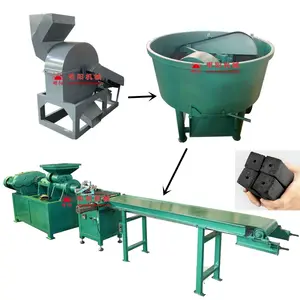 1-2t/h Factory Price CE Coal Pellet Making Extruder Coconut Shell Sawdust Charcoal Briquette Machine price for Sale