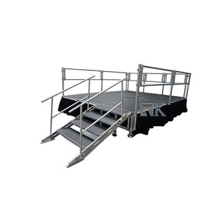 Scène de concert extérieure en aluminium avec plateforme en bois détachable 4ft*8ft en promotion - Product Image 1