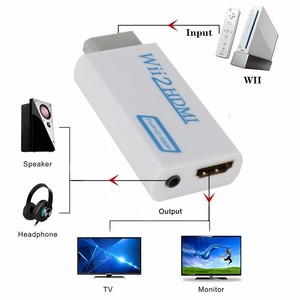 Full HD 1080P <span class=keywords><strong>Wii</strong></span> Để HDMI Tương Thích Chuyển Đổi <span class=keywords><strong>Adapter</strong></span> Wii2HDMI-compatible Chuyển Đổi 3.5Mm Âm Thanh Cho PC HDTV Màn Hình Hiển Thị - Product Image 2
