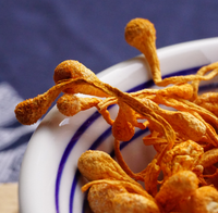 Cordyceps Militaris Kering Seluruh Tubuh Berbuah Alami, Bunga Cordyceps Kelas Makanan, Grosir dalam Jumlah Besar