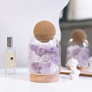 Tulip Crock LED da tavolo luce in pietra lampada senza fili notte luce di cristallo lampade per la casa illuminazione lampade aromaterapia decorazione - Product Image 3