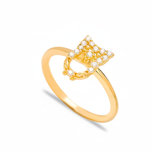Diseño de búho Diseño de pájaro Anillo de racimo de circón blanco Turco hecho a mano Venta al por mayor Joyería de plata esterlina 925 - Product Image 2
