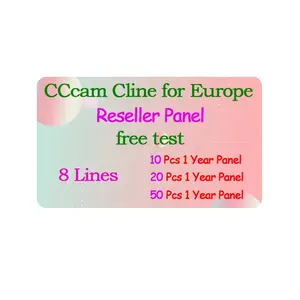 리셀러 패널 CCCam Cline 유럽 수용체 인공위성 CS Astra Hotbird 8 라인 Oscam CCCam 패널