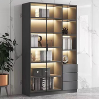Meubles de salon de luxe, bibliothèque, armoires de rangement modernes, vitrines à vin