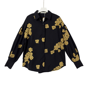 <span class=keywords><strong>Camicette</strong></span> da donna ricamate a maniche lunghe con paillettes camicie personalizzate 2024 donna autunno top e <span class=keywords><strong>camicette</strong></span> eleganti Casual camicia natalizia - Product Image 2