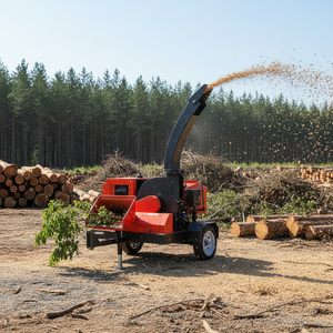 Broyeur de bois diesel, capacité de 2 à 4 T/H, pour le traitement des déchets de jardin et des branches d'arbres - Product Image 5