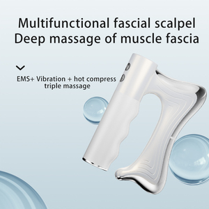0728 Muscle Scraper <b>Tool</b> Fascia Knife <b>Massager</b> Heating and Vibration Body Gua Sha - Product Image 1