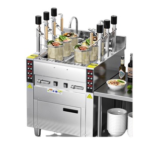 Automatic Lift up Gas Noodle Cooker Commercial Industrial Boiler <b>Machine</b> <b>Pasta</b> Intelligent Energy Saving Colapsible Noodles Boil - Product Image 2