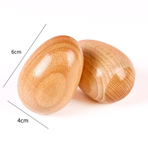 Maracas pequeñas de educación temprana para niños, instrumentos de percusión Orff de madera, Maracas de madera para escuela <span class=keywords><strong>primaria</strong></span>, jardín de infantes - Product Image 5